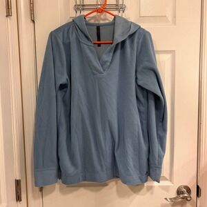 Gaiam Blue Fleece Pullover‎ Hoodie